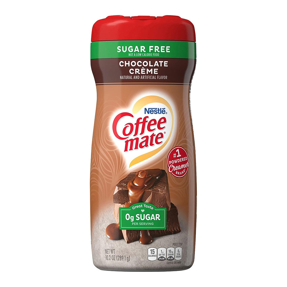 Coffee Mate Zero Sugar Chocolate Creme Powdered Coffee Creamer 10.2oz