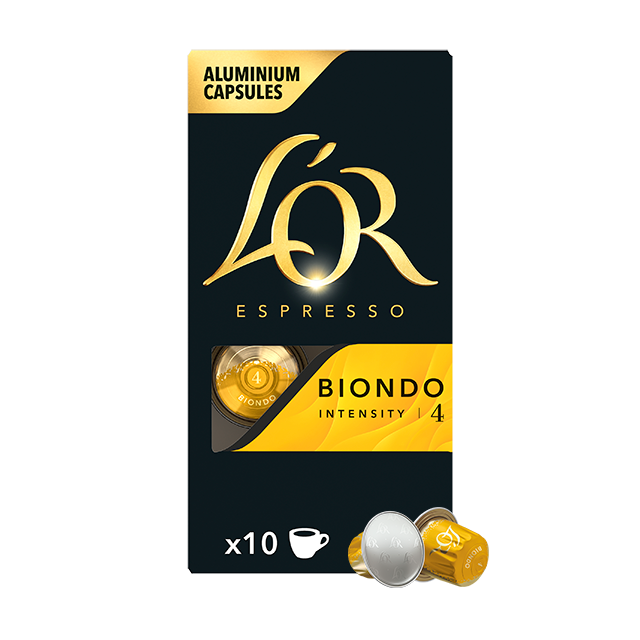 L'OR Espresso Biondo, 10 capsules, intensity 4