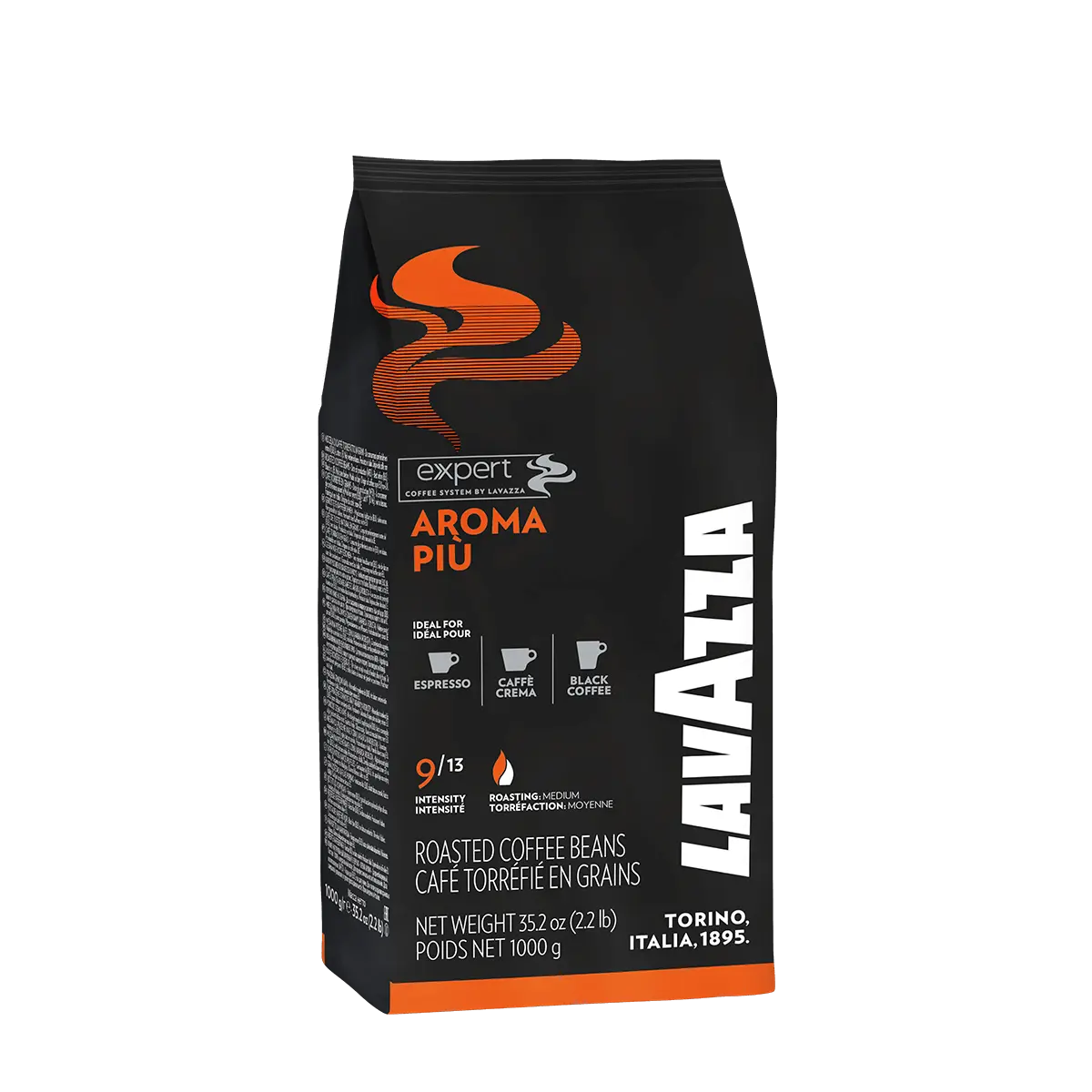 Lavazza Aroma Più Whole Coffee Beans - 1kg at Coffee & Cream Egypt