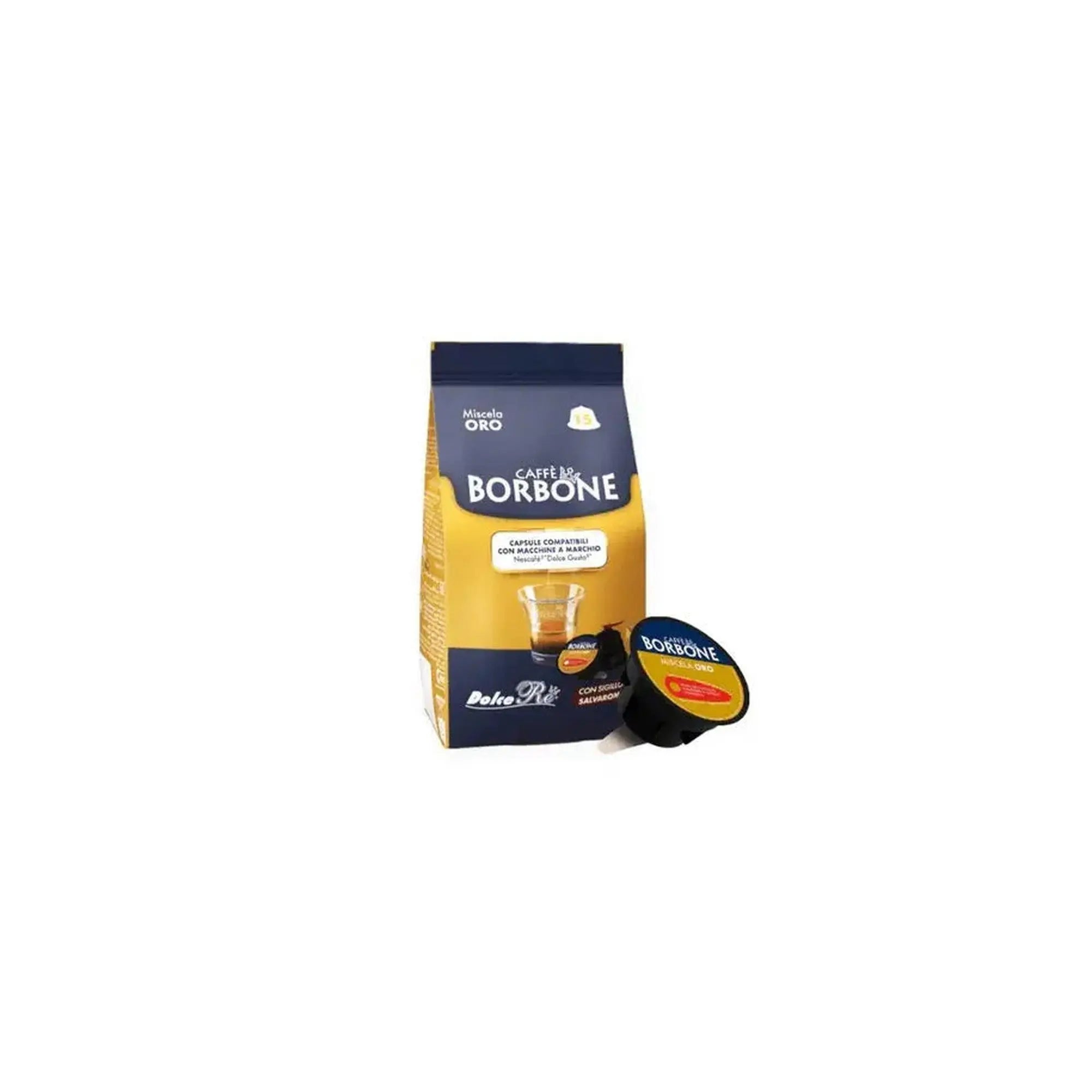 Caffe Borbone Miscela Oro Dolce Gusto Compatible Coffee Capsules - 15 Capsules at Coffee & Cream Egypt