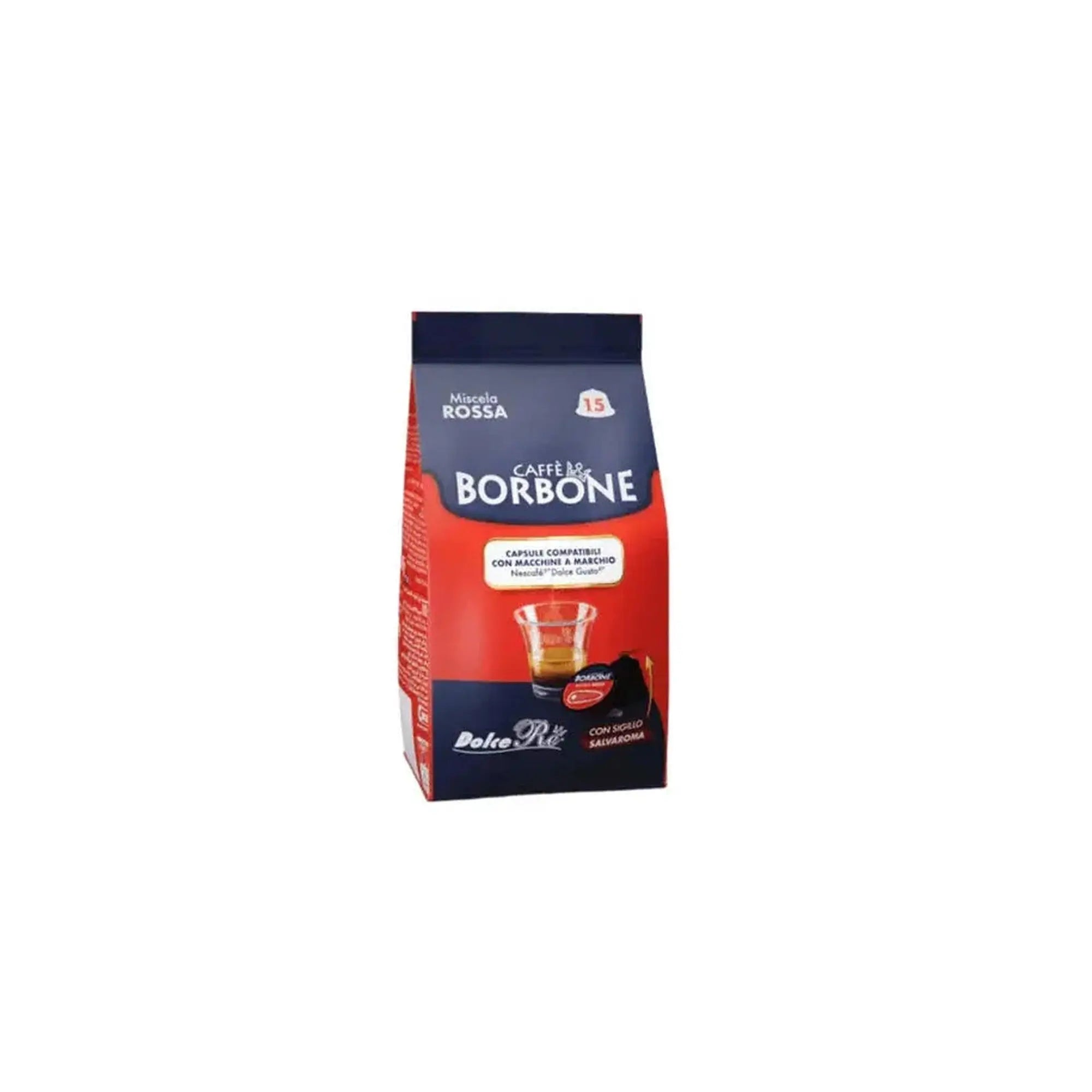 Caffe Borbone Miscela Rossa Dolce Gusto Compatible Coffee Capsules - 15 Capsules at Coffee & Cream Egypt