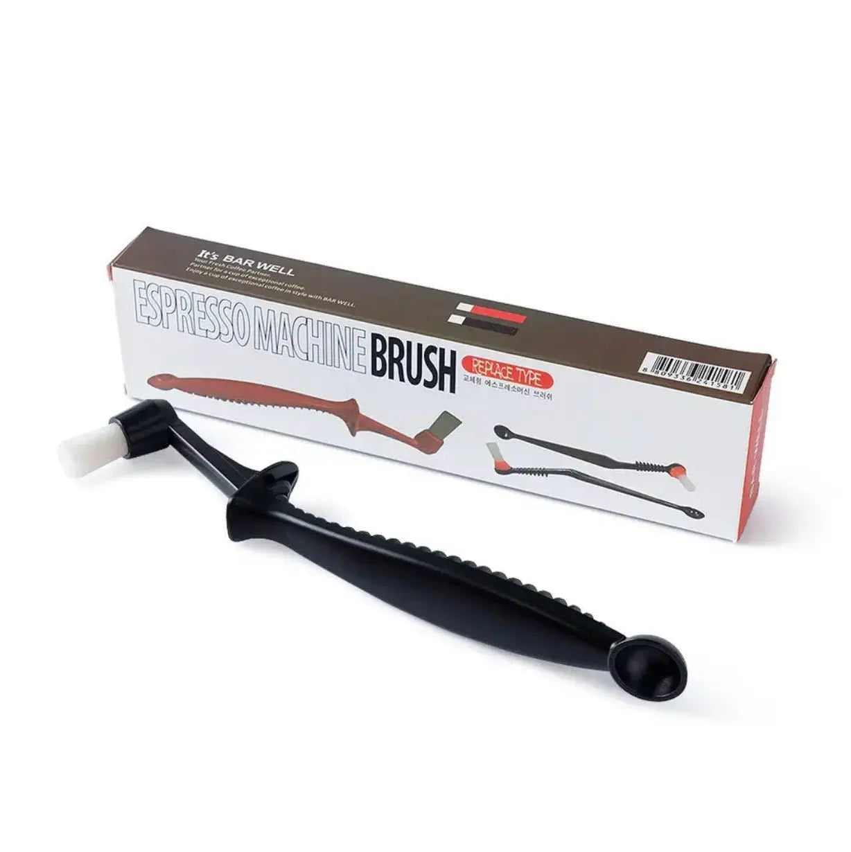 Espresso Machine Brush - Black at Coffee & Cream Egypt