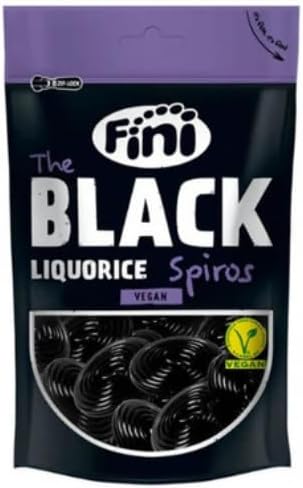Fini Candy Liquorice Blacks Spiros 180g