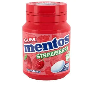 Mentos - Strawberry Sugar Free Chewing Gum - 56g at Coffee & Cream Egypt