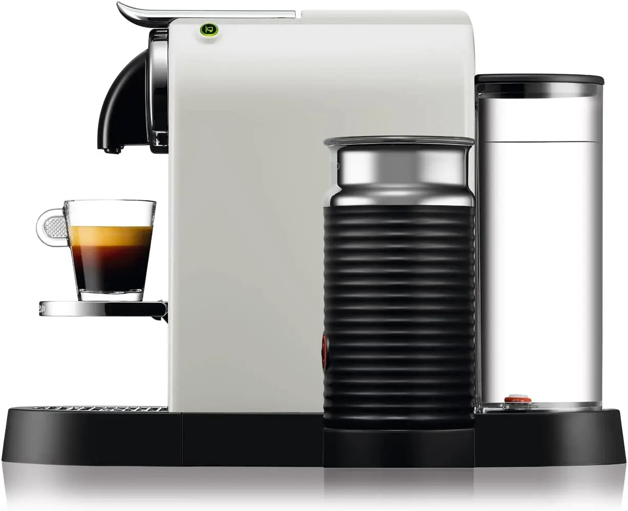 Order Nespresso EN267.BAE Citiz & Aeroccino 3 Milk Coffee Machine - White - De'Longhi for LE 16999.00 at Coffee & Cream, All your coffee needs in one place. Shop Coffee, Beans, Ground Coffee, Instant Coffee, Creamers, Coffee Machines, Blenders, and more.
