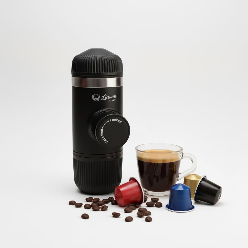 Luwak Portable Manual Espresso Machine - Black