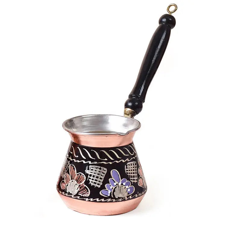 KGA1 KGA - Handcrafted Turkish Copper Coffee Pot -Medium Size #7961 at Coffee & Cream Egypt