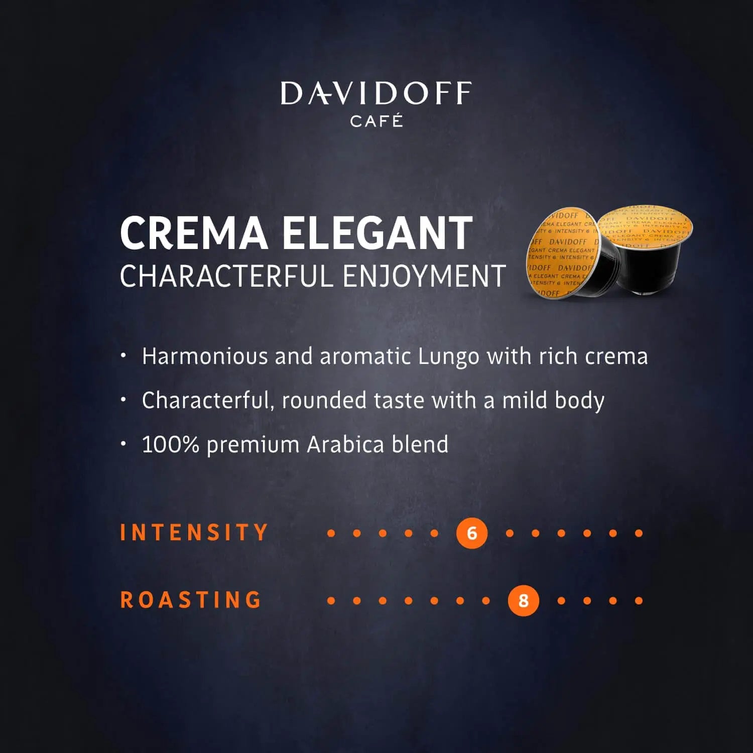 Order Davidoff - Crema Elegant Lungo Compatible By Nespresso - 10 capsules for LE 295.00 at Coffee & Cream, All your coffee needs in one place. Shop Coffee, Beans, Ground Coffee, Instant Coffee, Creamers, Coffee Machines, Blenders, and more. 50+ Brands Mo