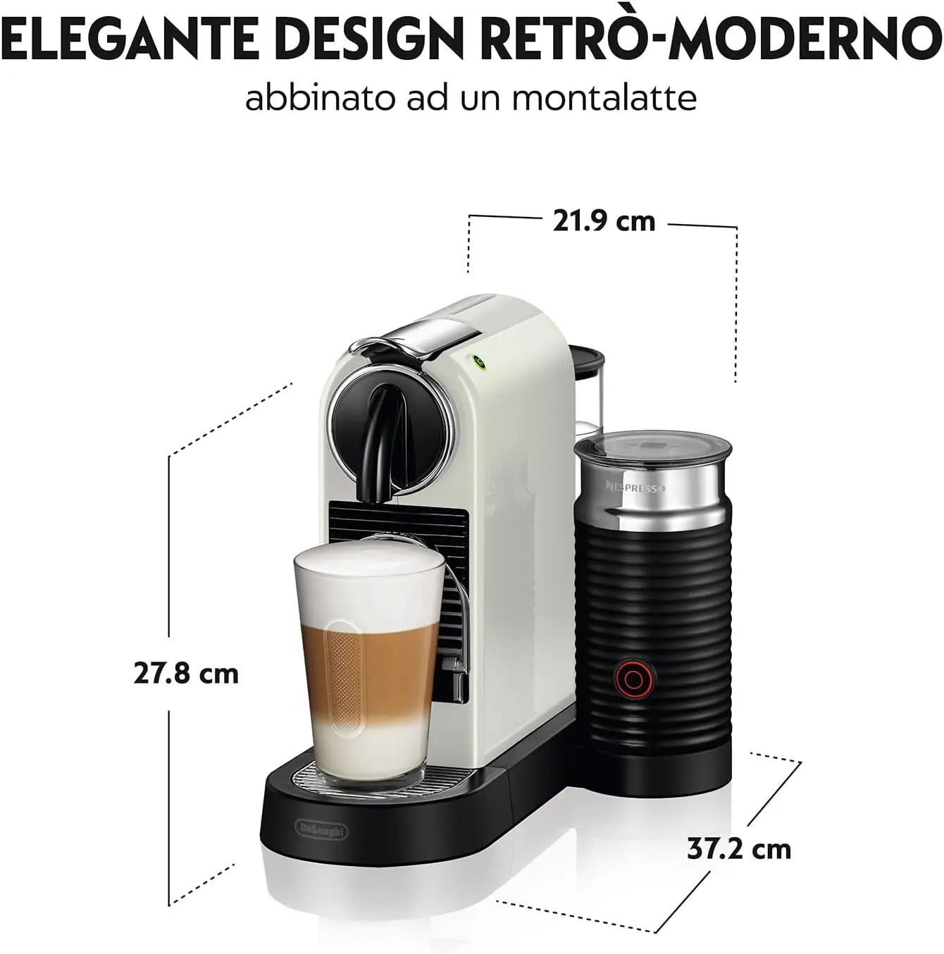 Order Nespresso EN267.BAE Citiz & Aeroccino 3 Milk Coffee Machine - White - De'Longhi for LE 16999.00 at Coffee & Cream, All your coffee needs in one place. Shop Coffee, Beans, Ground Coffee, Instant Coffee, Creamers, Coffee Machines, Blenders, and more.