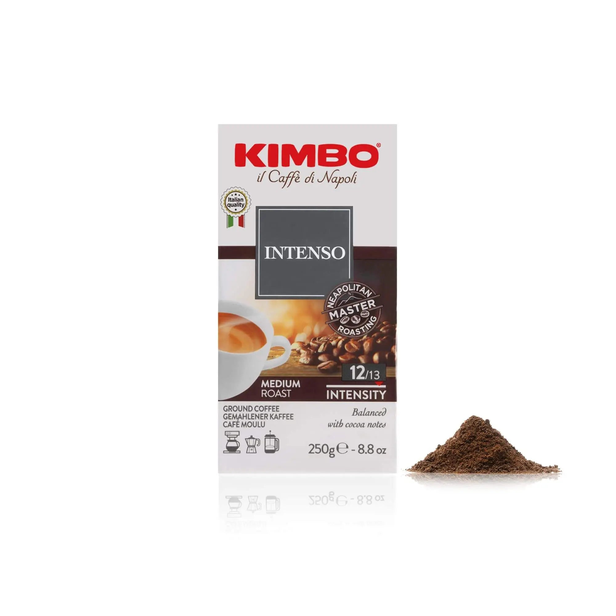 Kimbo - Intenso Ground Espresso Coffee - 250g at Coffee & Cream Egypt