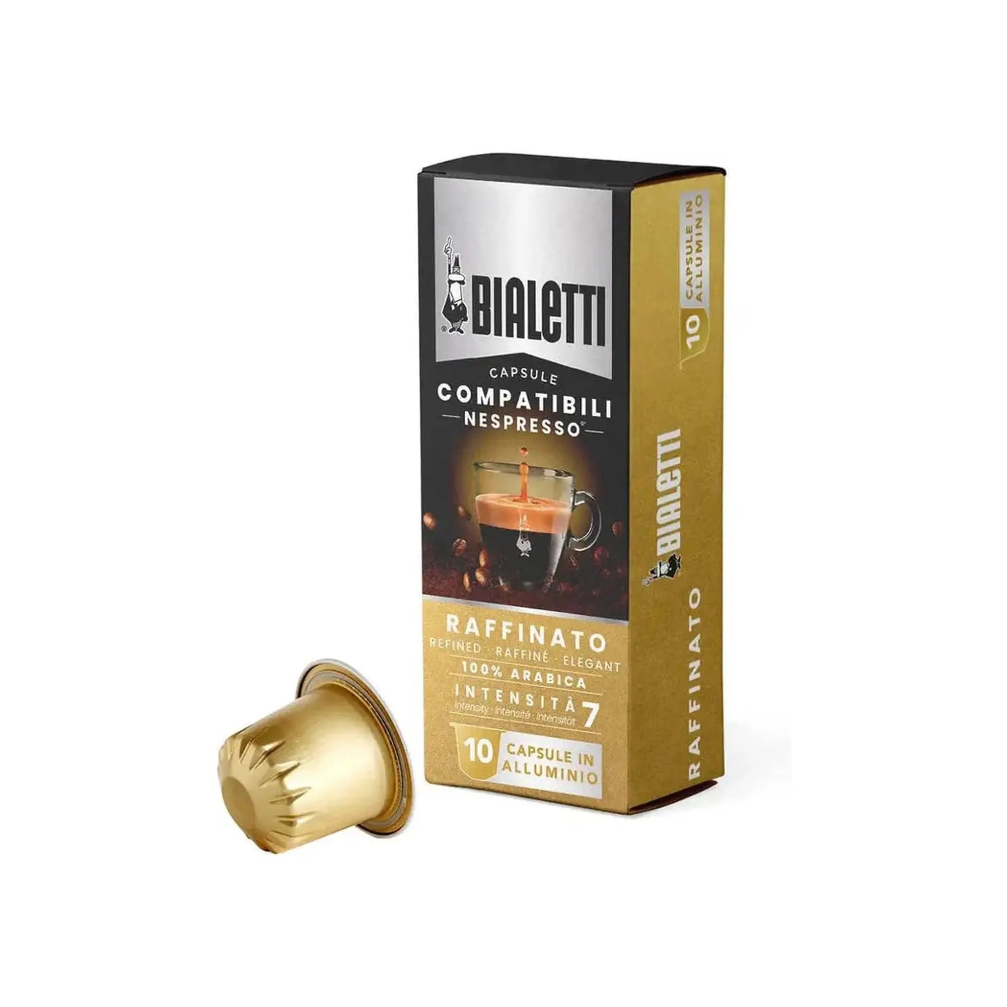 Bialetti - Raffinato Compatible With Nespresso - 10 Capsules Coffee & Cream