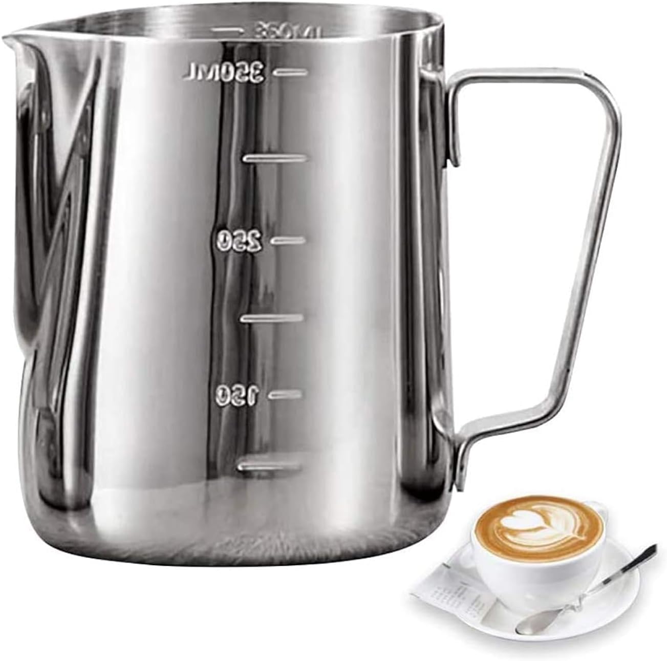 Stainless Steel Milk Frothing Pitcher - 350 ml