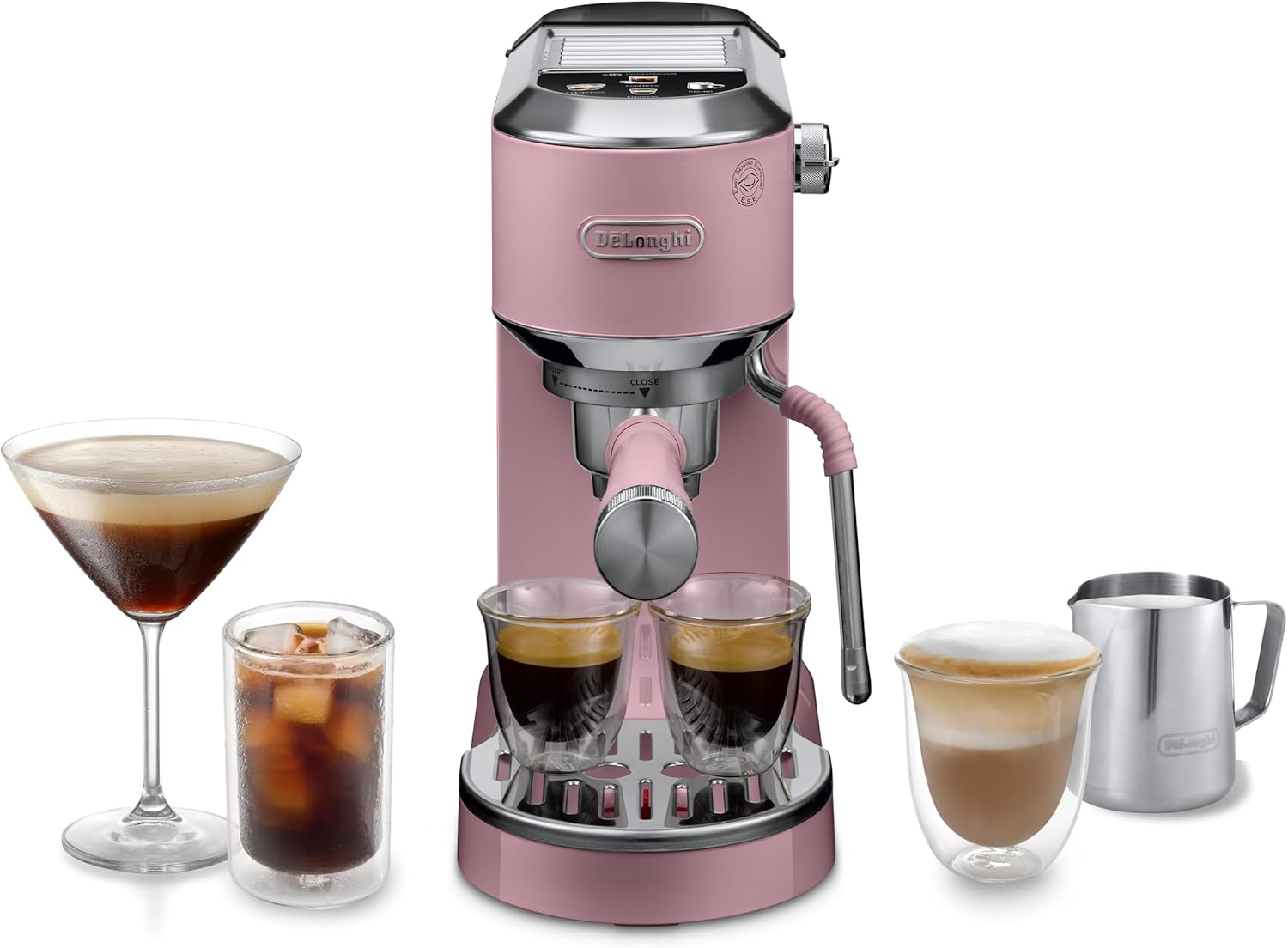 De'Longhi Dedica Duo EC890.PK Espresso & Cold Brew Machine - Pink + Gifts