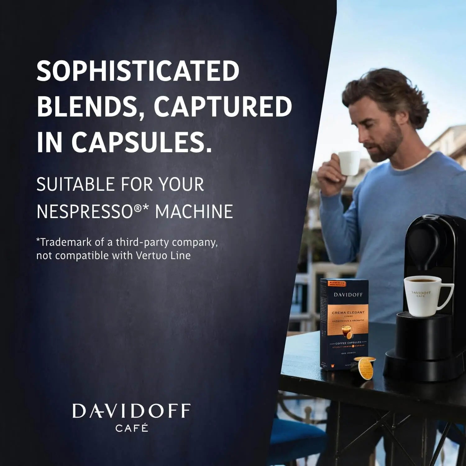 Order Davidoff - Crema Elegant Lungo Compatible By Nespresso - 10 capsules for LE 295.00 at Coffee & Cream, All your coffee needs in one place. Shop Coffee, Beans, Ground Coffee, Instant Coffee, Creamers, Coffee Machines, Blenders, and more. 50+ Brands Mo