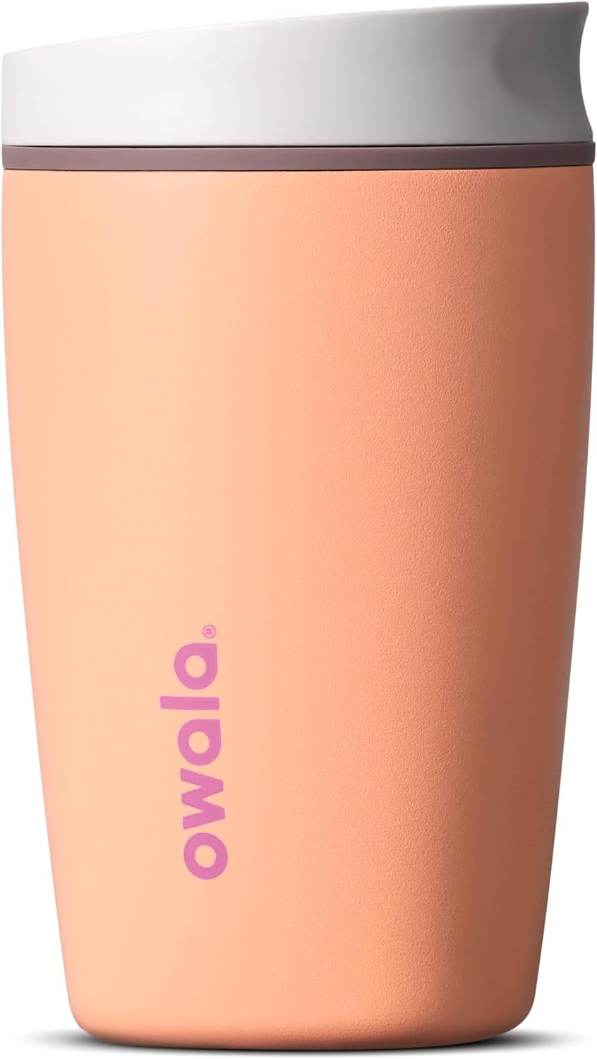 Owala SmoothSip Slider Coffee Tumbler Peachy Keen 12oz / 355ml