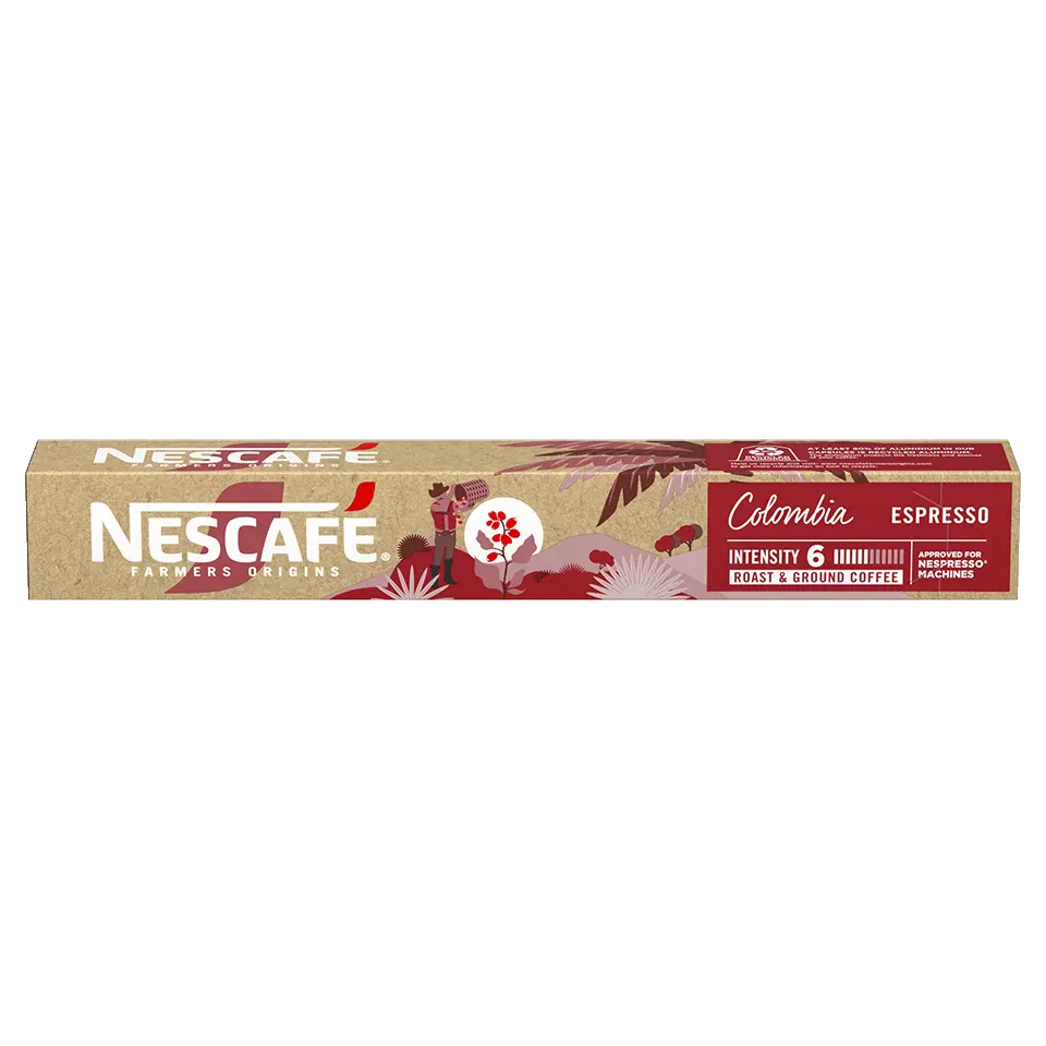 Nescafe Farmers Origins - Colombia #6 Compatible by Nespresso -10 capsules at Coffee & Cream Egypt