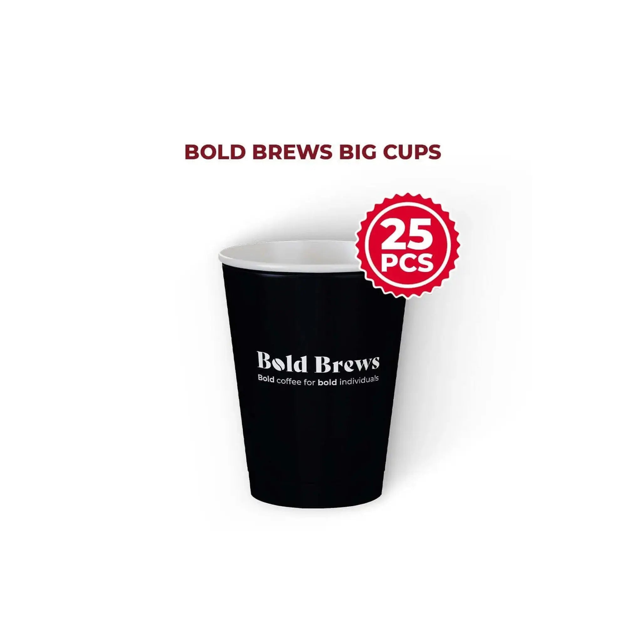 Bold Brews - Cappuccino Cup (Pack of 25) - 350 ml - Bundle at Coffee & Cream Egypt