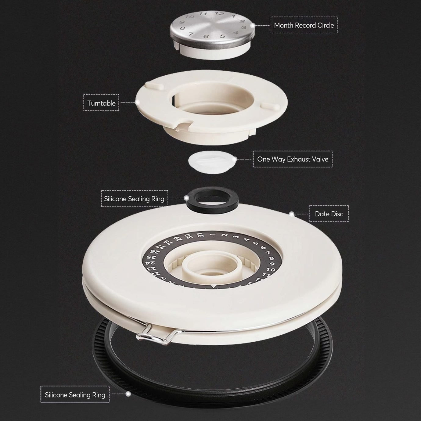 Muvna airtight 500g coffee bean storage canisters in several colours