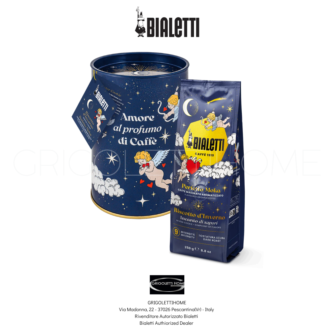 Bialetti Perfetto Moka Winter Cookie Cielo Stellato ground coffee 250g tin