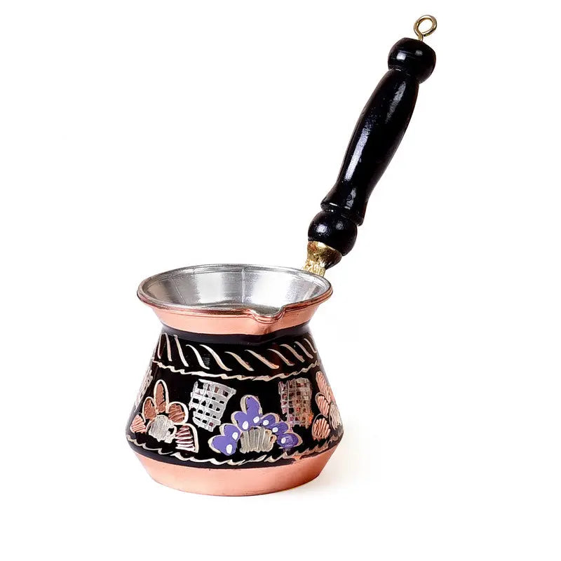 KGA1 KGA - Handcrafted Turkish Copper Coffee Pot -Small Size #7954 at Coffee & Cream Egypt