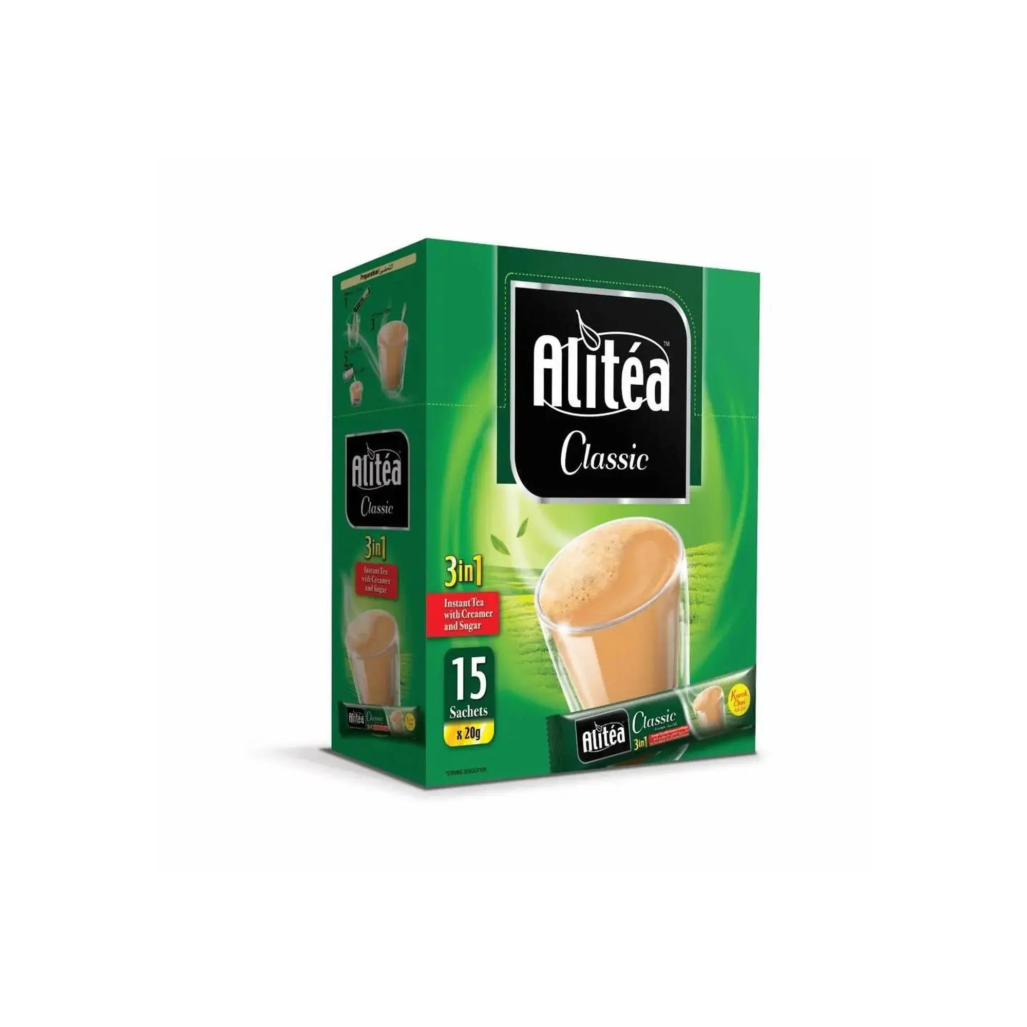 Alitea - 3in1 Classic Tea With Creamer & Sugar 3 in 1 - 15 sachets at Coffee & Cream Egypt