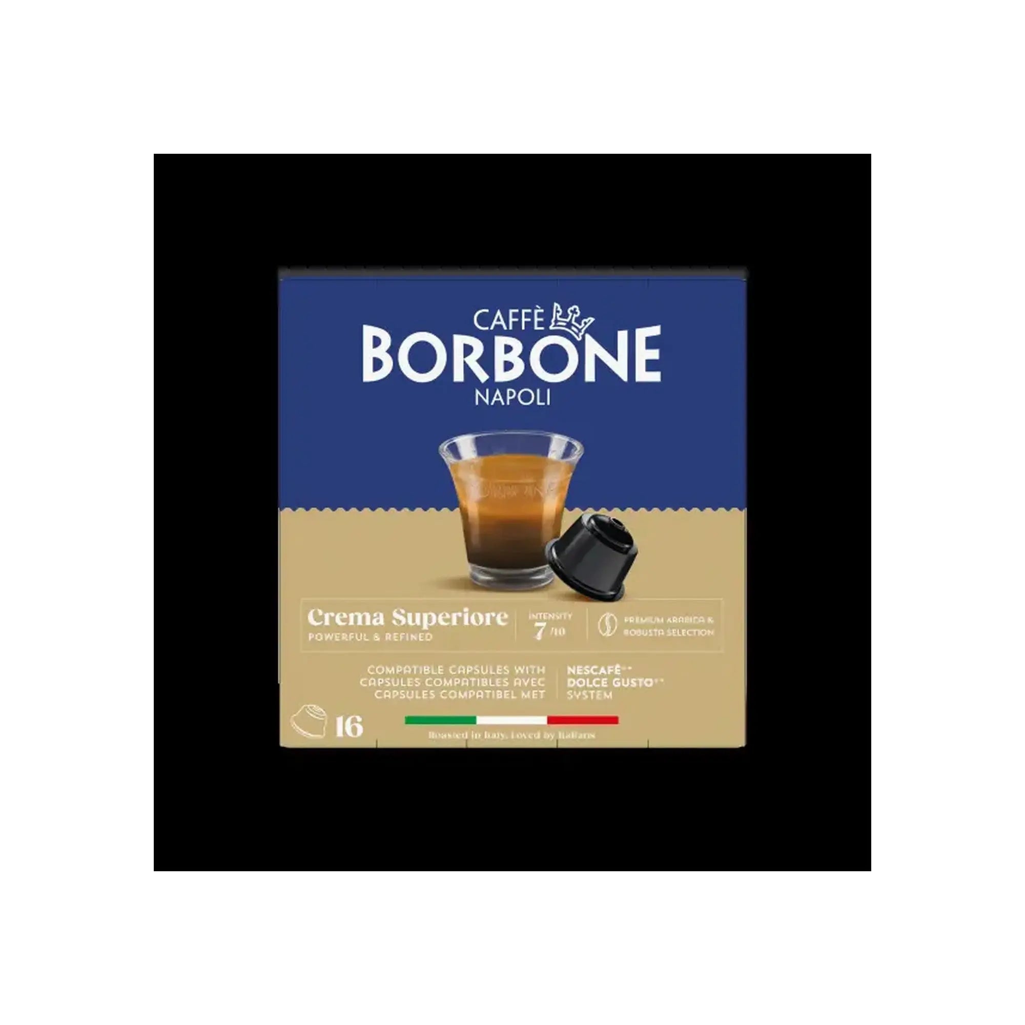 Caffe Borbone Crema Superiore Dolce Gusto Compatible Coffee Capsules - 16 Capsules at Coffee & Cream Egypt