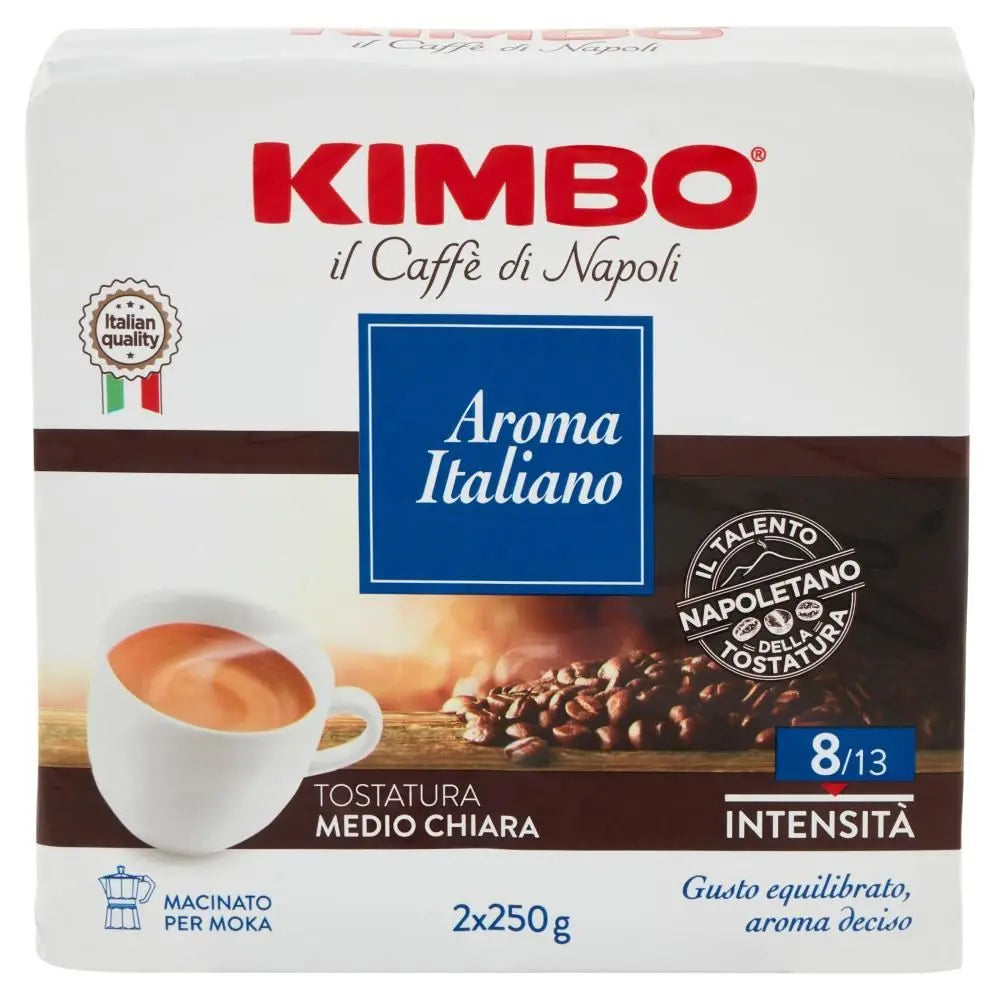 Order Kimbo - Aroma Italiano - Ground Espresso Coffee For Moka - 2* 250g for LE 599.00 at Coffee & Cream, All your coffee needs in one place. Shop Coffee, Beans, Ground Coffee, Instant Coffee, Creamers, Coffee Machines, Blenders, and more. 50+ Brands Moni