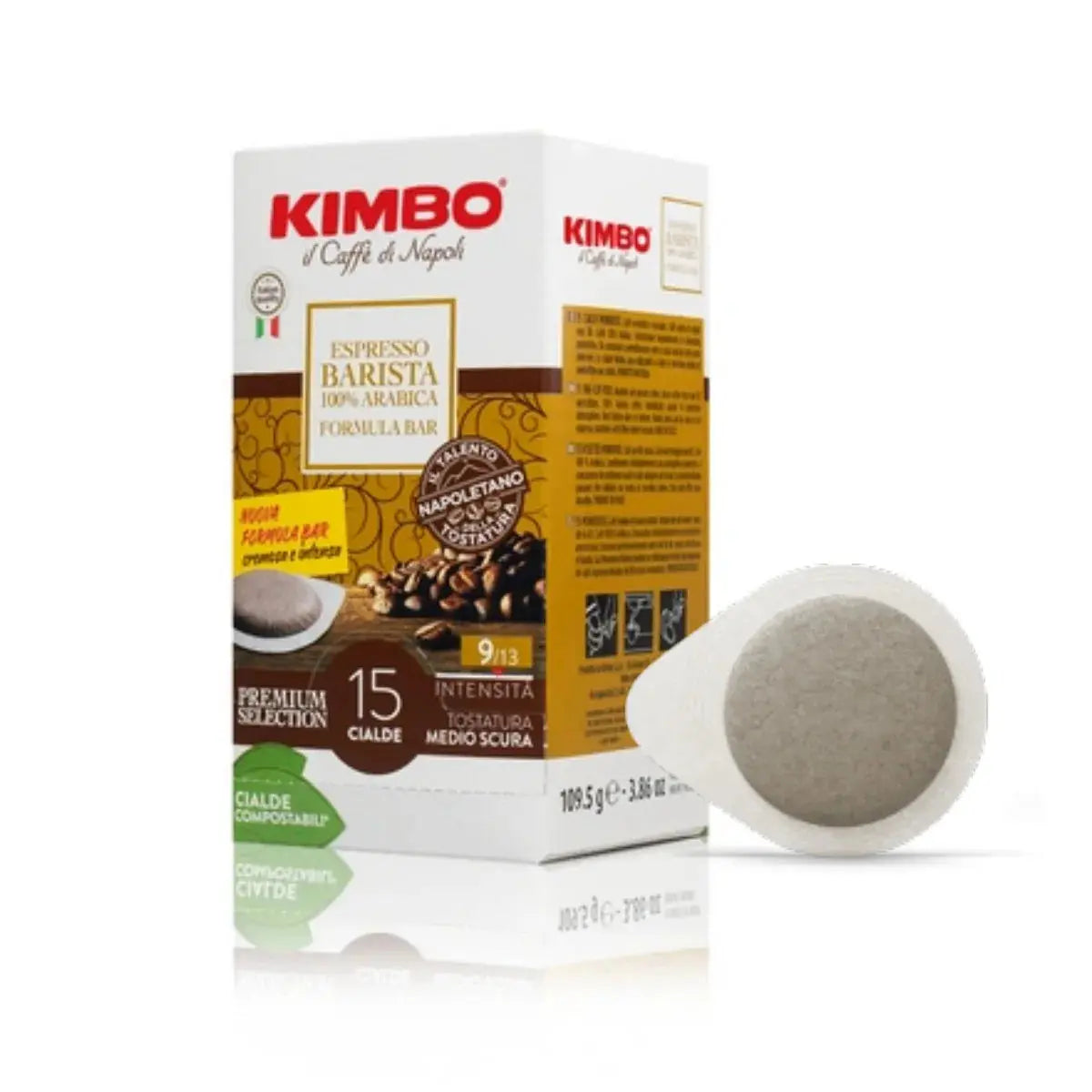 Order Kimbo - Espresso Barista 100% Arabica ESE - 15 pod for LE 345.00 at Coffee & Cream, All your coffee needs in one place. Shop Coffee, Beans, Ground Coffee, Instant Coffee, Creamers, Coffee Machines, Blenders, and more. 50+ Brands Monin, Lavazza, Star