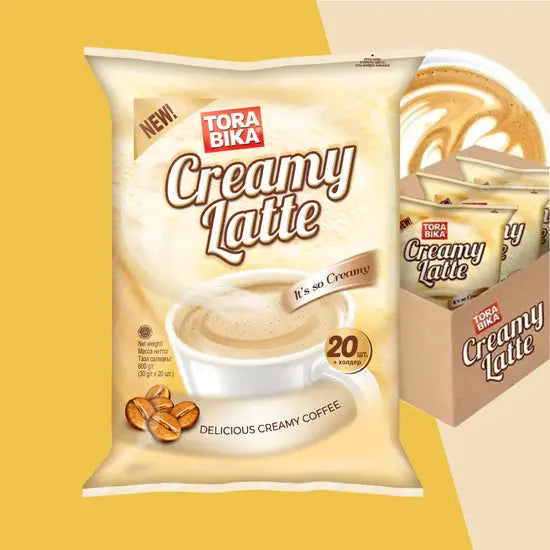 Order Tora Bika - Creamy Latte - 20 sachets for LE 285.00 at Coffee & Cream, All your coffee needs in one place. Shop Coffee, Beans, Ground Coffee, Instant Coffee, Creamers, Coffee Machines, Blenders, and more. 50+ Brands Monin, Lavazza, Starbucks, Nespre