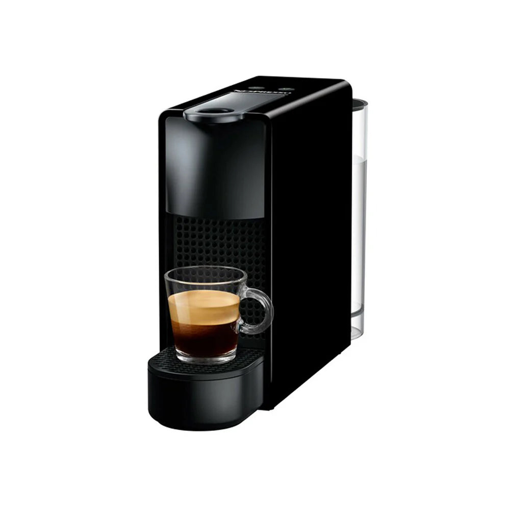 Nespresso Essenza Mini C30 Coffee Machine Black + 30 Coffee Capsules by Nespresso