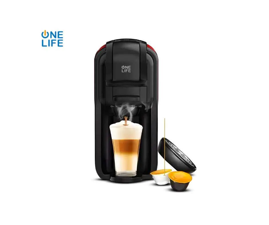 Order One life - Espresso Machine Multi Capsule Coffee Maker 4 in 1 ES90R/B ( With warranty) for LE 8499.00 at Coffee & Cream, All your coffee needs in one place. Shop Coffee, Beans, Ground Coffee, Instant Coffee, Creamers, Coffee Machines, Blenders, and