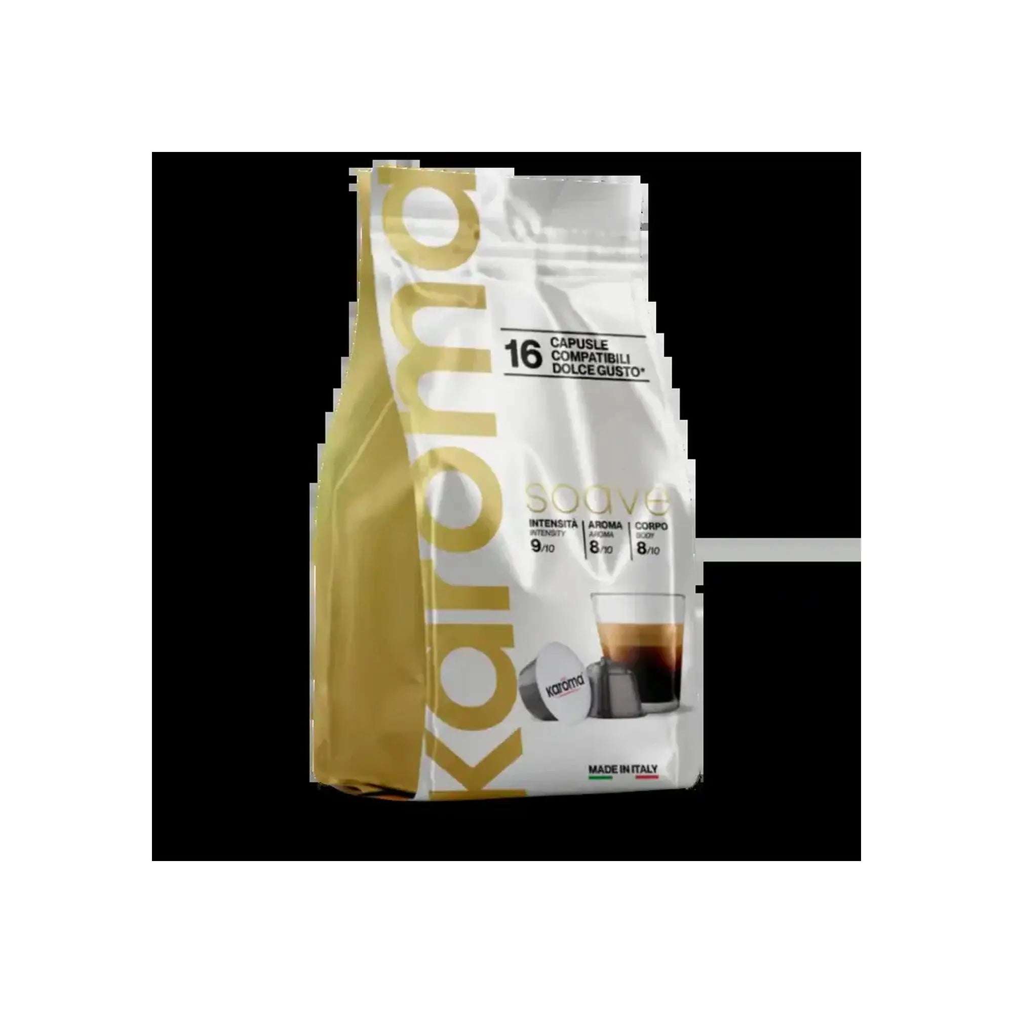 Karoma Soave Dolce Gusto Compatible Coffee Capsules - 16 Capsules at Coffee & Cream Egypt