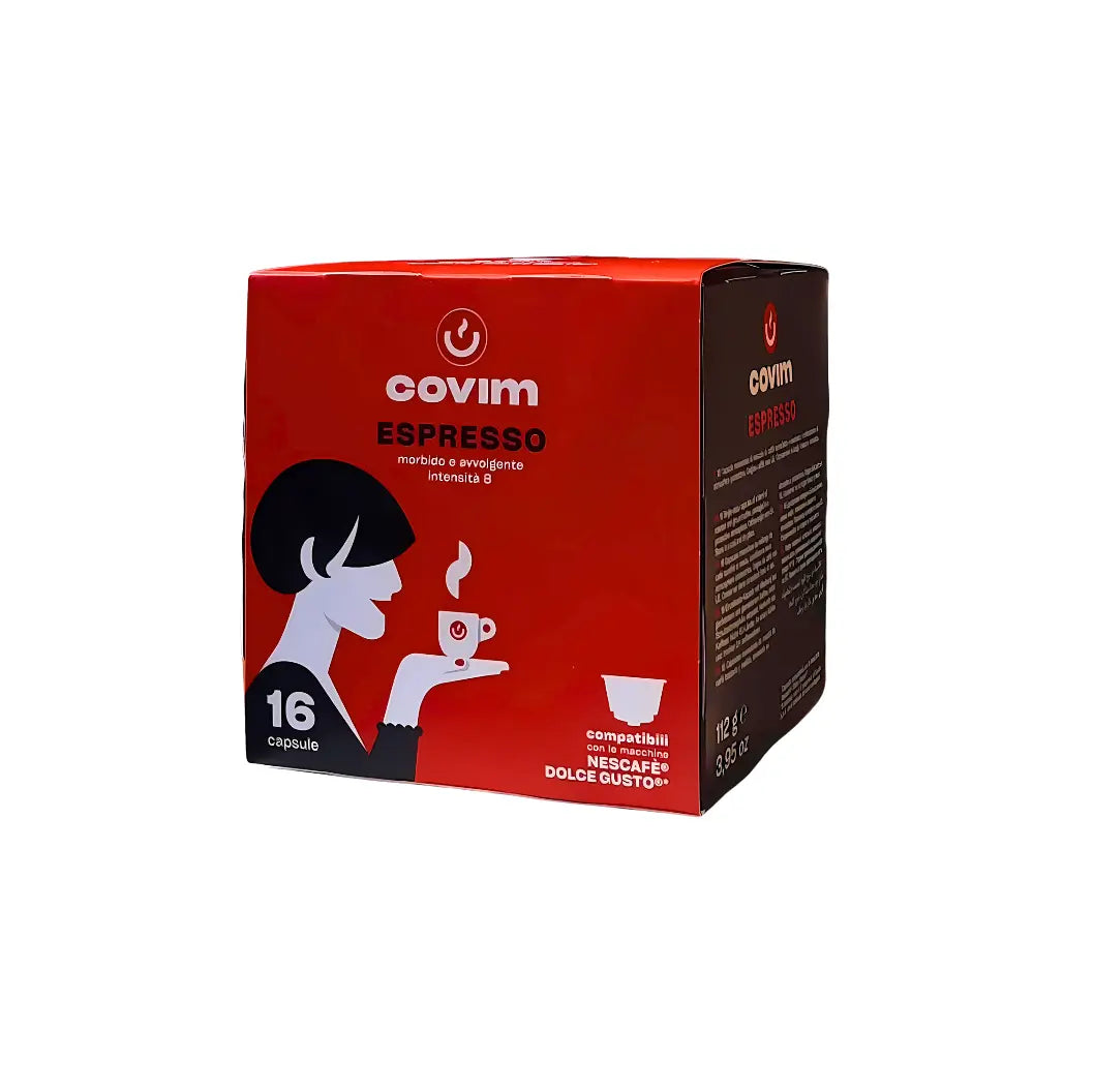 Covim Espresso Dolce Gusto Compatible Coffee Capsules - 16 Capsules at Coffee & Cream Egypt