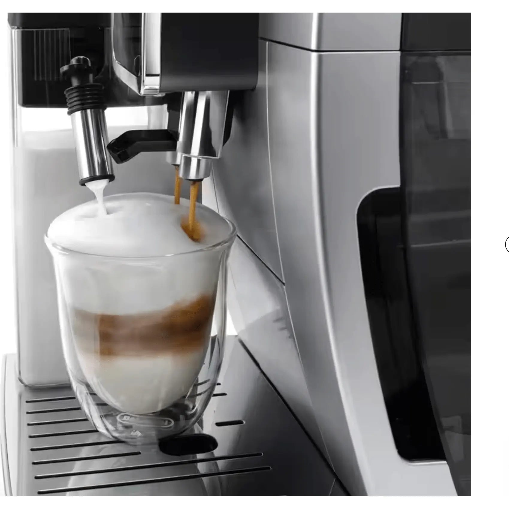 Order De'Longhi Dinamica Plus ECAM382.70.B Automatic Coffee Maker for Coffee Beans, Cappuccino Machine with LatteCrema Hot Espresso Machine, Cup with 18 Recipes, TFT Display 8.9 cm (3.5 Inches) 1450 W, for LE 68850.00 at Coffee & Cream, All your coffee ne