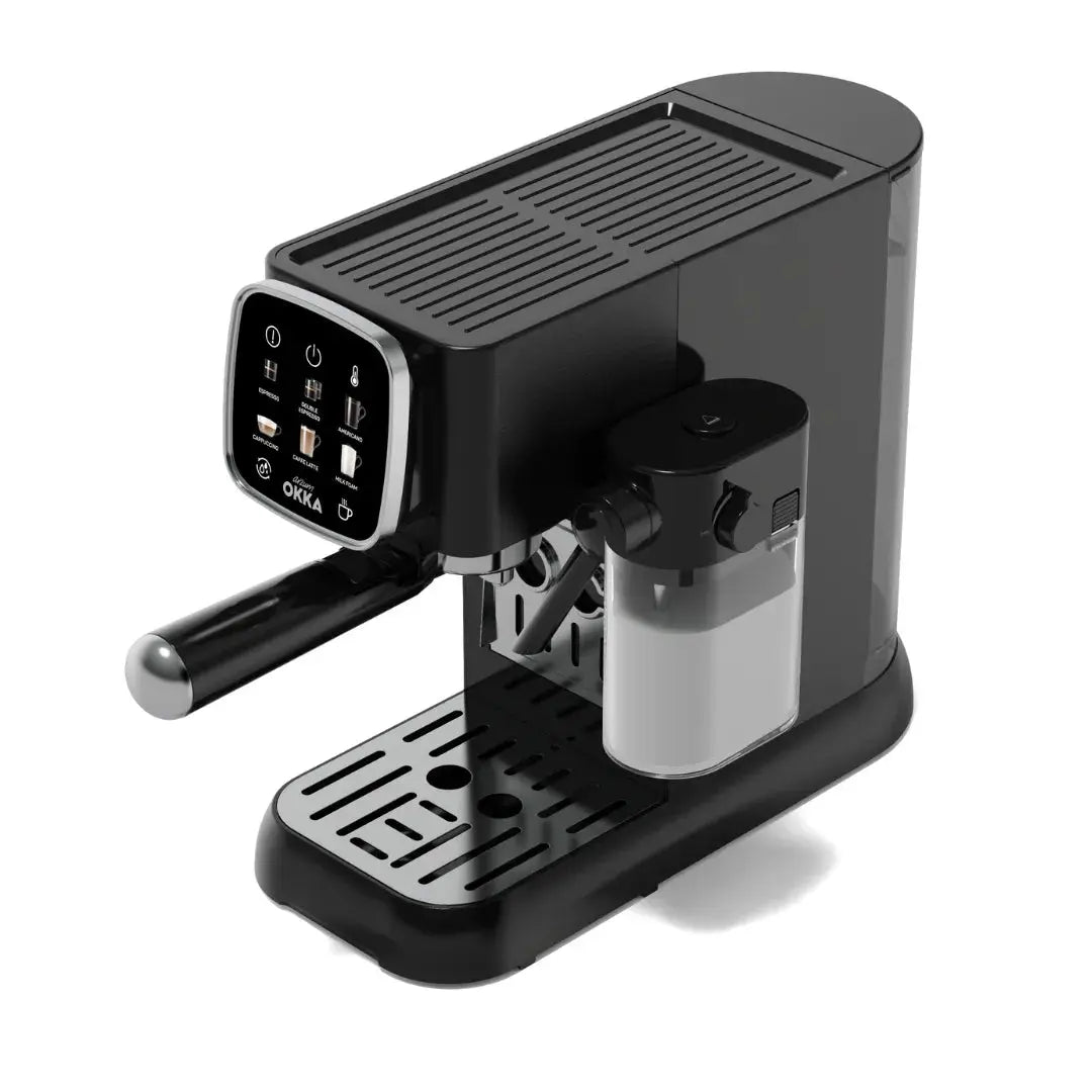 Order Arzum OKKA Solo M Semi Automatic Espresso Machine - OK0032-0500 - Black & Chrome (1 YEAR WARRANTY) for LE 13999.00 at Coffee & Cream, All your coffee needs in one place. Shop Coffee, Beans, Ground Coffee, Instant Coffee, Creamers, Coffee Machines, B