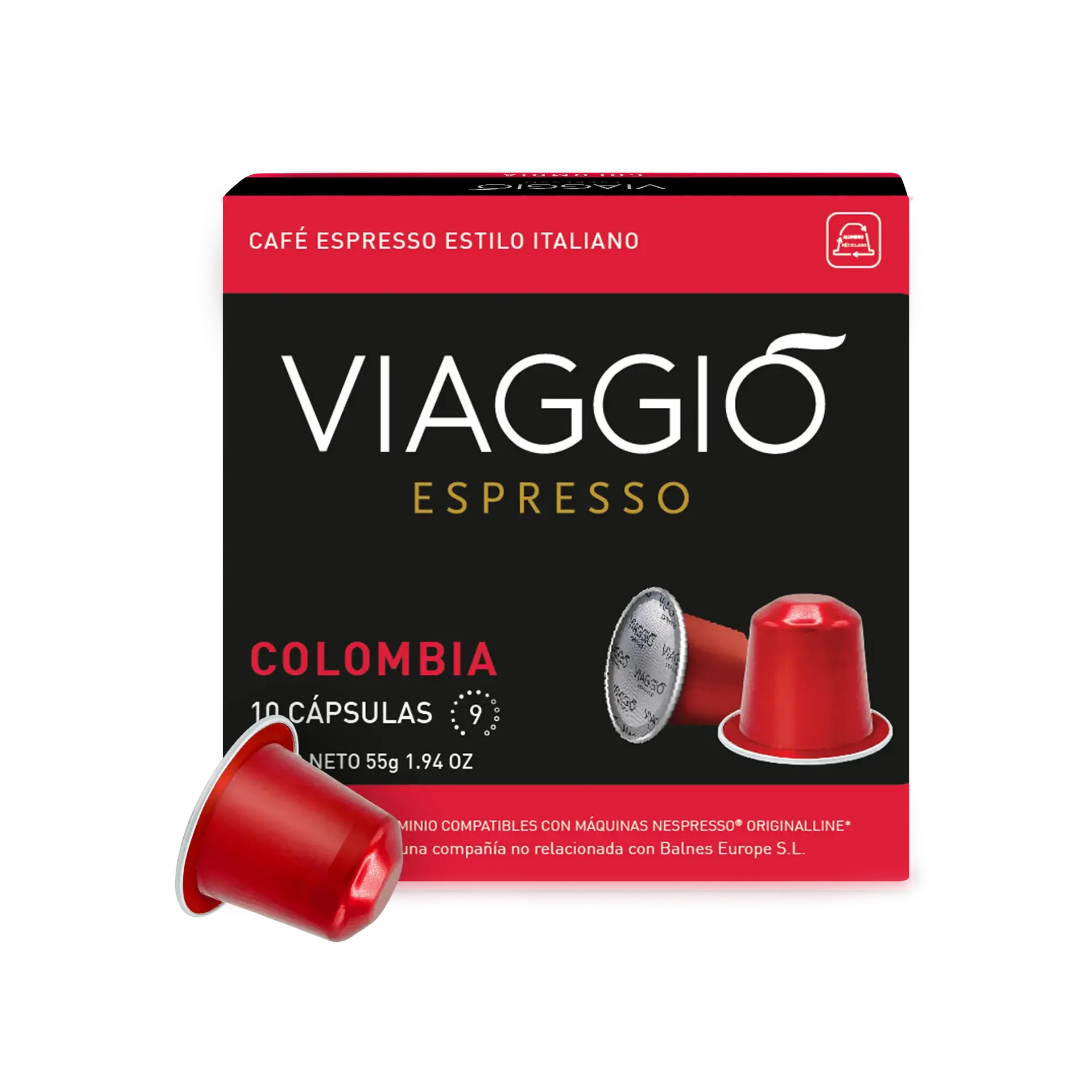 Viaggio - Colombia Compatible By Nespresso - 10 Capsules at Coffee & Cream Egypt