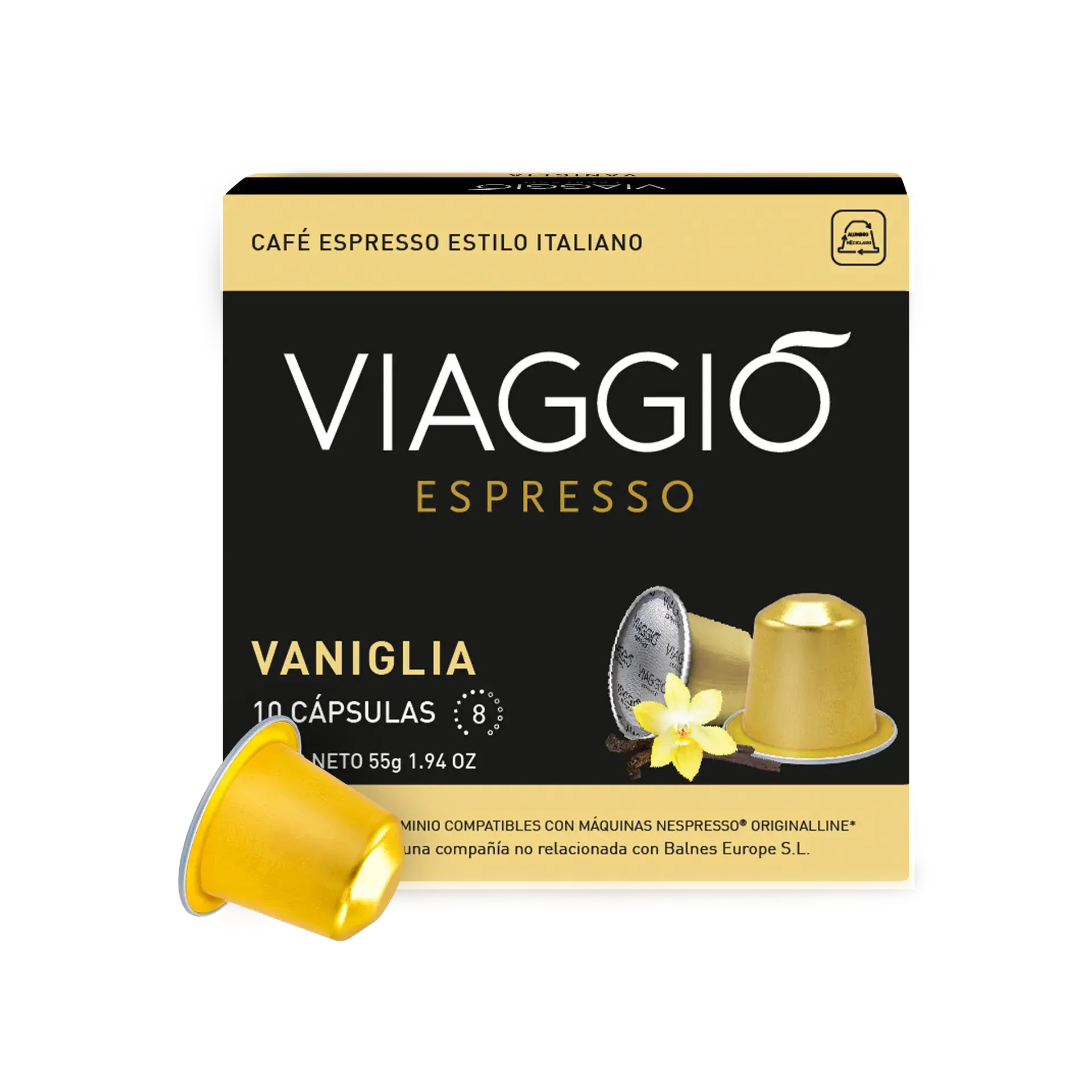 Viaggio - Vaniglia Compatible By Nespresso - 10 Capsules at Coffee & Cream Egypt