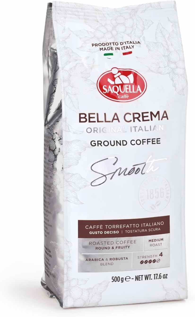 Saquella Caffè Bella Crema Ground Coffee 500g