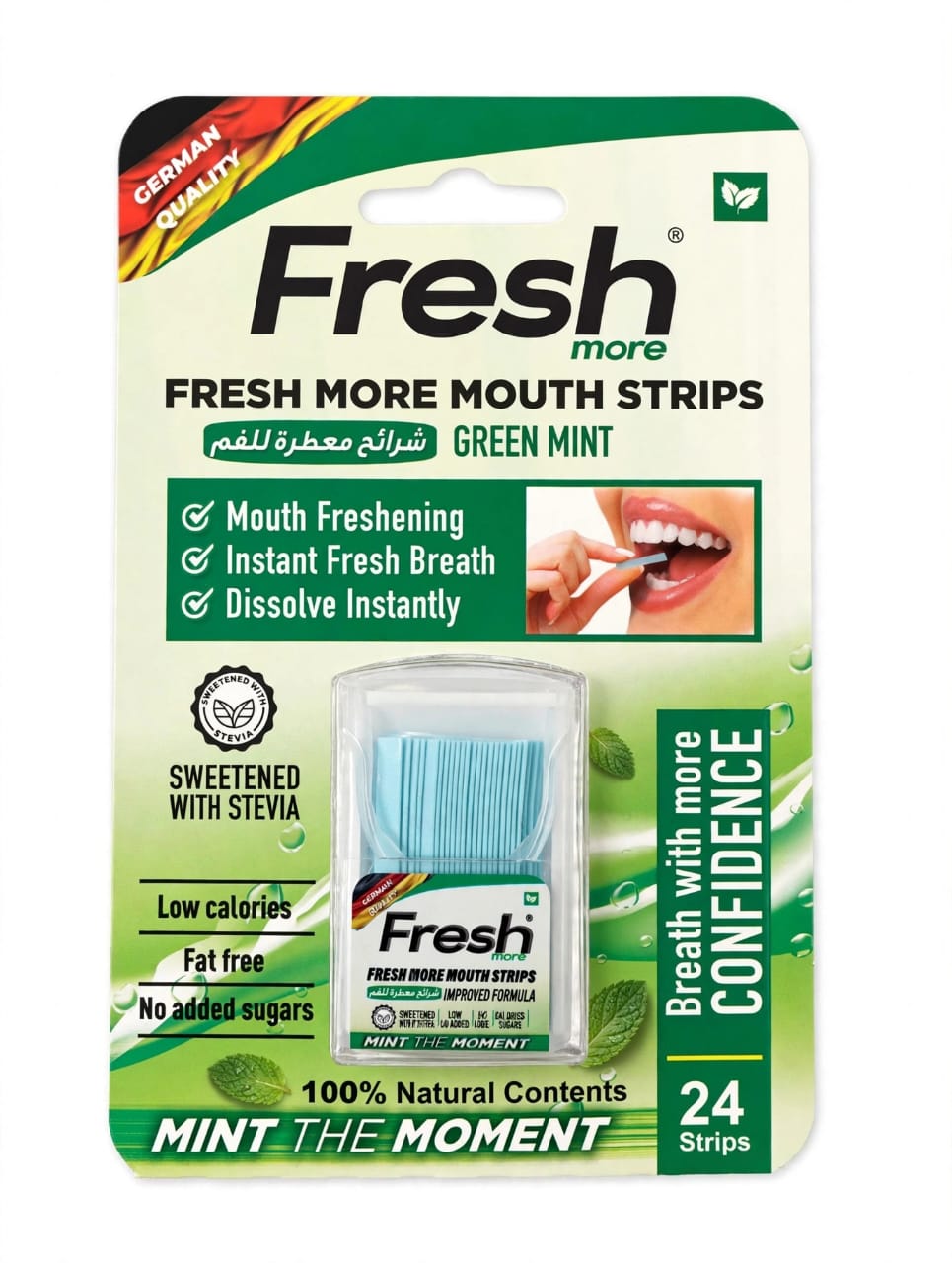 Fresh More Green Mint Mouth Strips 24 Pieces