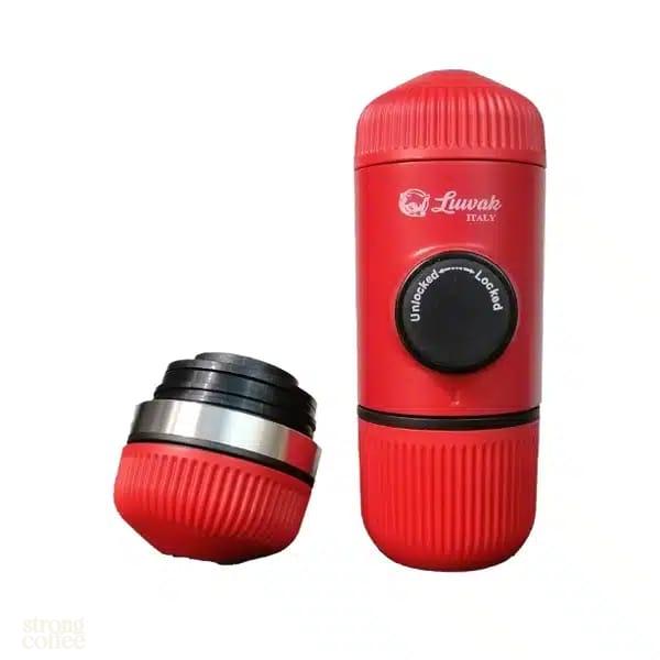 Luwak Portable Manual Espresso Machine - Red