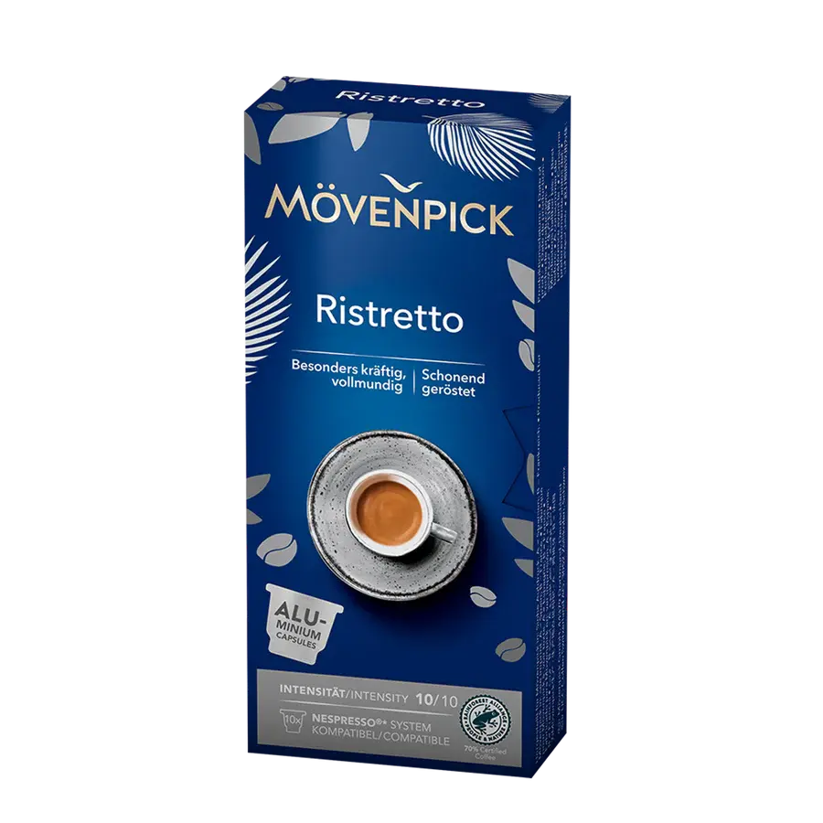 Order Movenpick -Ristretto Espresso Compatible by Nespresso -10 Capsule for LE 275.00 at Coffee & Cream, All your coffee needs in one place. Shop Coffee, Beans, Ground Coffee, Instant Coffee, Creamers, Coffee Machines, Blenders, and more. 50+ Brands Monin