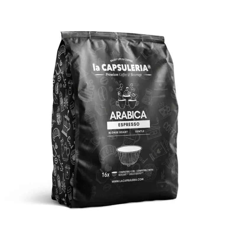LACAPSULERIA -Arabica Espresso Coffee - Capsules compatible with Dolce Gusto® - 16CAPS coffee & cream
