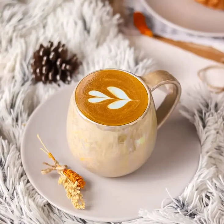 Happiness Handmade Pottery Coffee Mug - Beige Mug at Coffee & Cream Egypt