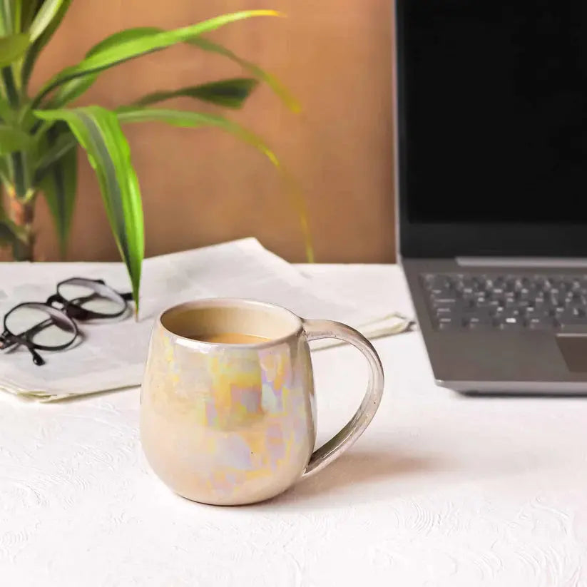 Order Handmade Pottery Coffee Mug - Beige Mug for LE 445.00 at Coffee & Cream, All your coffee needs in one place. Shop Coffee, Beans, Ground Coffee, Instant Coffee, Creamers, Coffee Machines, Blenders, and more. 50+ Brands Monin, Lavazza, Starbucks, Nesp