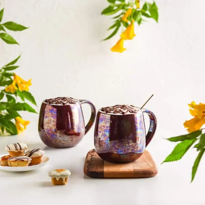 Order Handmade Pottery Coffee Mug - Burgundy Mug for LE 445.00 at Coffee & Cream, All your coffee needs in one place. Shop Coffee, Beans, Ground Coffee, Instant Coffee, Creamers, Coffee Machines, Blenders, and more. 50+ Brands Monin, Lavazza, Starbucks, N