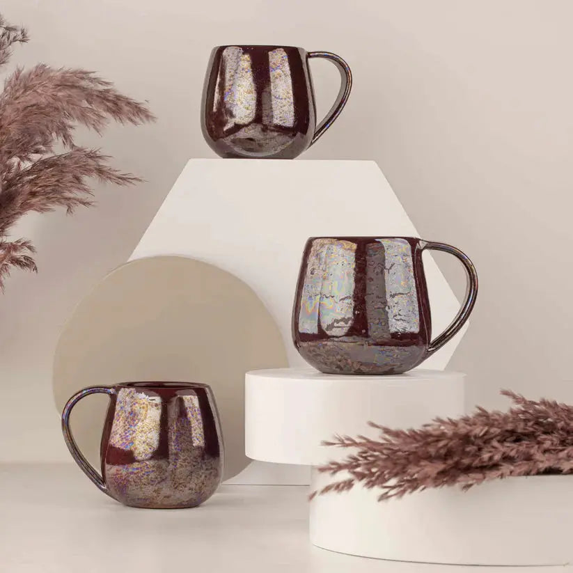 Order Handmade Pottery Coffee Mug - Burgundy Mug for LE 445.00 at Coffee & Cream, All your coffee needs in one place. Shop Coffee, Beans, Ground Coffee, Instant Coffee, Creamers, Coffee Machines, Blenders, and more. 50+ Brands Monin, Lavazza, Starbucks, N
