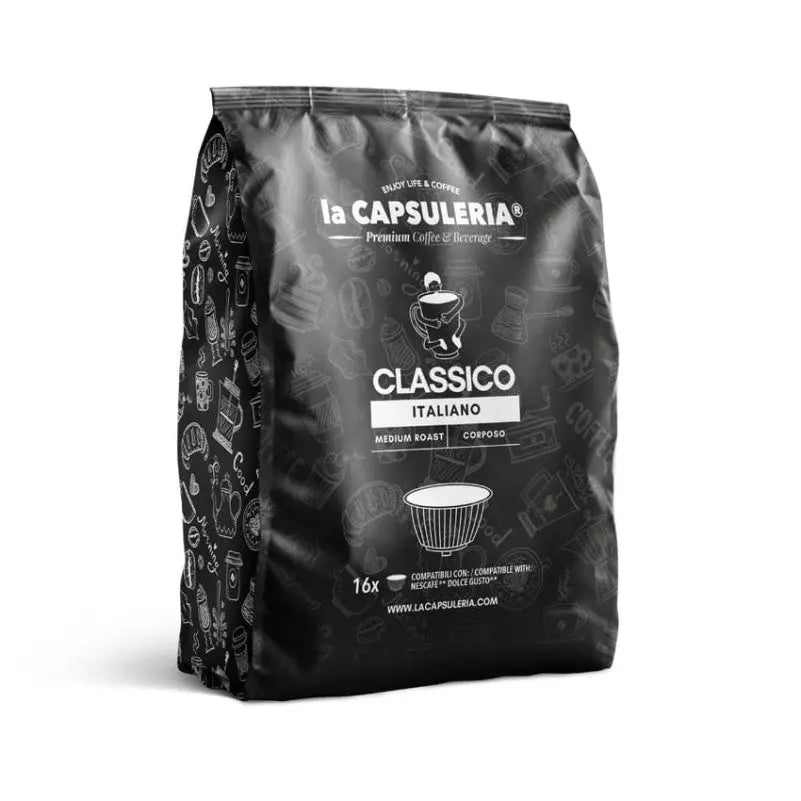 LACAPSULERIA - Classic Italian Coffee - Capsules compatible with Dolce Gusto® - 16CAPS coffee & cream