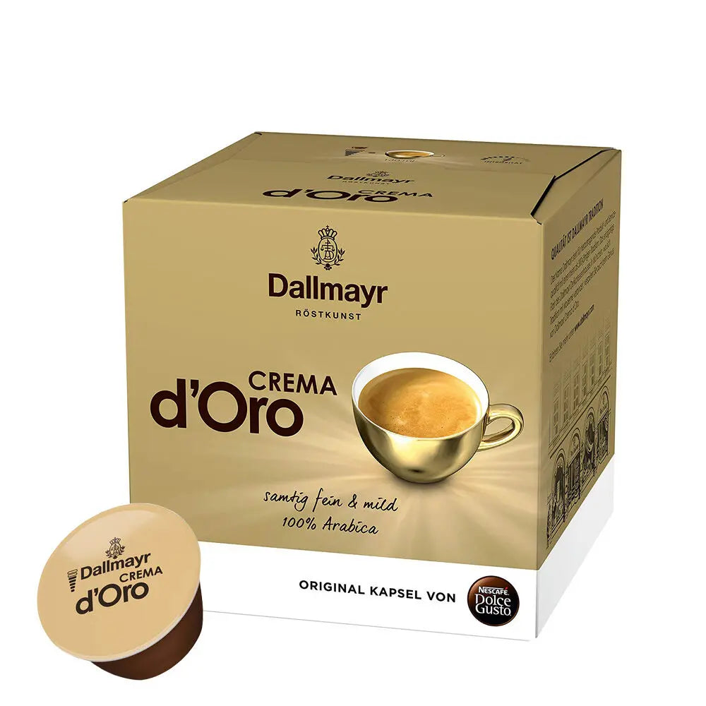 Dallmayr Dolce Gusto Crema D'oro Coffee Capsules - 16 Capsules at Coffee & Cream Egypt