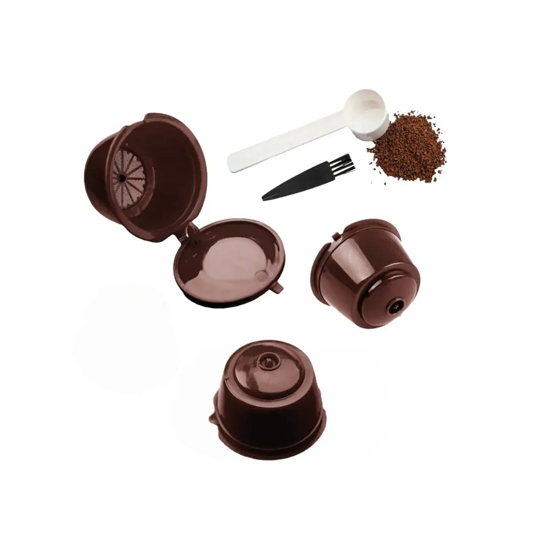 Order Dolce Gusto refillable Pods with measuring spoon and brush -3 Pieces for LE 550.00 at Coffee & Cream, All your coffee needs in one place. Shop Coffee, Beans, Ground Coffee, Instant Coffee, Creamers, Coffee Machines, Blenders, and more. 50+ Brands Mo