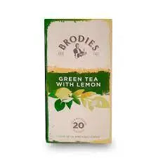 Order Brodies - Green Tea with Lemon - 20 Bags for LE 165.00 at Coffee & Cream, All your coffee needs in one place. Shop Coffee, Beans, Ground Coffee, Instant Coffee, Creamers, Coffee Machines, Blenders, and more. 50+ Brands Monin, Lavazza, Starbucks, Nes